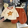 Traje de Niña Otoño 2026 Nuevo Estilo Capa Base Manga Larga Top Elegante Ropa de Otoño Conjunto de Dos Piezas para Niños