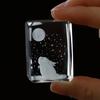 Atacado tampa de bule de vidro cristal com coelho da lua tampa de tigela tampa de chá suporte para tampa suporte para tampa decoração ano do coelho cerimônia do chá