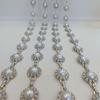 Cadena de Perlas de Pedrería DIY Sombrero Tocado Nupcial Zapatos Ropa Correa de Hombro Cosida a Mano Cadena Metálica Decorativa