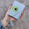Monedero de Color Sólido con Borla de Frutas y Verduras Shein 70% de descuento Cartera Estilo Ins Cartera para Mujer Portatarjetas de Estudiante Cartera Delgada