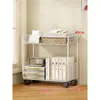 Prateleira de Balcão em Camadas Multicamadas Estante de Mesa Estante de Mesa Armazenamento Dormitório de Estudantes Escritório Armazenamento de Mesa