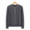 Nuevo Estilo Ropa para Madres Otoño/Invierno Top de Punto Cuello Redondo para Mujeres de Mediana Edad y Mayores Moda Chic Versátil Suéter Capa Base