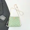 Bolso Pequeño de Alta Gama para Mujer, Nuevo Estilo Transfronterizo de Moda para Primavera y Verano, Bolso Cruzado a la Moda, Bolso Versátil Acolchado con Cadena Estilo Ins