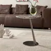 Suporte de mesa lateral em aço inoxidável, suporte de mesa de canto de pedra luxuoso em mármore minimalista, base de mesa de centro de metal suporte de mesa lateral