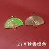 Acessórios de Ventilador de Liga Dupla Pendurado Sete Estrelas, Ventilador Pequeno Estilo Chinês Moderno Flor de Ameixa com Borlas, Pequenos Acessórios de Pingente