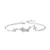 Pulsera de Plata Esterlina S925 Lirio de Cala para Niñas Lujo Accesible Diseño Nicho Pulsera Coreana Ins Nueva de Alta Gama