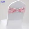 Fivela de Laço Sem Nó Elástica Capa de Cadeira de Hotel Floral Encosto da Cadeira Decoração de Encosto de Banquete Flor no Encosto da Cadeira Celebração de Casamento