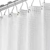 Cortina de Ducha Gruesa de Alta Calidad con Patrón de Waffle, Cortina de Baño Jacquard Blanca, Cortina Colgante Impermeable Divisoria para Baño, Venta al por Mayor para Uso en Hoteles