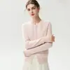 Cárdigan de cachemira 2026 otoño/invierno nuevo para mujer cuello redondo tres flores camisa base estilo lindo chaqueta de un solo botón