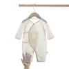 Ropa de Primavera para Bebé Recién Nacido Jingqi Mono Delgado de Manga Larga Mono de Bebé Traje de Salida de Primavera Traje para Gatear