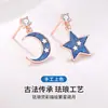 Pendientes Xingyue aretes de plata de ley para mujer aretes asimétricos 2020 nuevos aretes de moda joyería de esmalte epoxi creativa