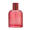 En stock botella de perfume de vidrio de piña de 50 ml con tapa de rosca botella de spray portátil cosméticos de viaje decantador de perfume