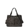 Bolsa Tote de Lona Estampa de Leopardo para Mulheres, Bolsa de Grande Capacidade, Novo Estilo 2026, Estilo Artístico e Relaxado, Bolsa de Mão para o Dia a Dia, Bolsa de Ombro Único para Mães
