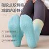 Meias de Yoga Antiderrapantes com Cores Degradê Outono e Inverno Meias Esportivas Coloridas Dopamina Silicone Solado Antiderrapante Cano Médio Meias de Fitness