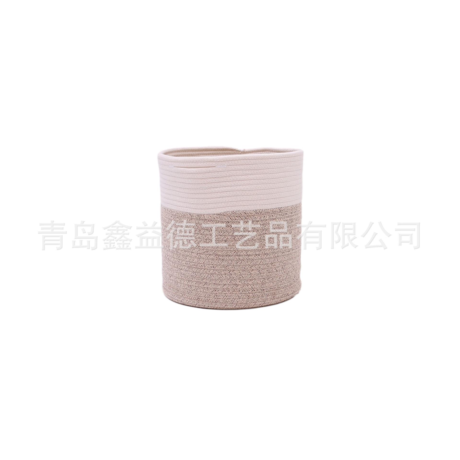 厂家批发定制棉绳收纳篮筐