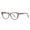 Gafas Anti-Luz Azul 2276 Original Bling Glitter Marco Óptico Tr90 Tendencia Europea y Americana Diosa Espejo Liso