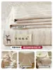 Sábana de Algodón Grueso Sencilla Pieza Única 2026 Nuevo Algodón Lino Esterilla Refrigerante Tradicional Funda de Almohada para Dormitorio Individual Juego de Tres Piezas Verano