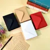 Sobre de Papel Kraft Blanco Retro C6 al por Mayor para Empresa Rojo Antiguo Blanco Engrosado Invitación Bolsa para Documentos de Invitación