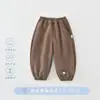 Calça de moletom esportiva casual infantil, calça de moletom estilosa para meninos, calça jogger versátil para meninas, calça casual de bebê, calças infantis