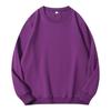 Suéter de felpa de cuello redondo de color sólido de primavera y otoño de 260 gramos, suéter de manga larga con estampado para hombres y mujeres, venta al por mayor
