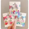 Novos Brincos Infantis, Presilhas de Orelha, Orelhas Não Perfuradas, Brincos de Ursinho Cartoon para Meninas, Joias Doces de Princesa, Brincos para Menininhas