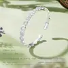 Pulseira de Prata Pura Triturada Instantaneamente Rica para Mulheres, Ano do Cavalo, Pulseira de Moeda de Prata Pura 9999 de Nicho, Presente de Aniversário para o Festival Qixi