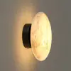Luminária de parede para cabeceira de quarto de mármore transfronteiriça, luminária de parede de designer criativo nórdico para sala de estar, escritório de vendas, saguão, hotel