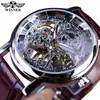 Reloj Mecánico Winner Reloj Mecánico para Hombre Moda Casual Retro Reloj Esqueleto Romano Reloj Mecánico Manual