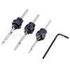 Transfronterizo 22 Piezas Broca para Tornillo de Madera Juego de 7 Piezas Broca Avellanadora Broca para Carpintería Broca Cónica Avellanadora Avellanadora Broca Tuerca