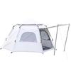 Tienda Hexagonal Automática de Apertura Rápida para Acampar al Aire Libre con Puerta Doble y Ventanas de Piso a Techo de Cuatro Lados, Tienda de Jardín de Lujo que se Abre en un Segundo