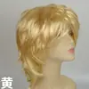 Peluca cosplay para cabello de estudiante peluca anime Amarillo Verde Fiesta fiesta de gala pelo corto Cara MSN pelo liso