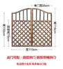 Porta de Grade de Pátio Externa Carbonizada Anti-Corrosão Madeira Maciça Arco Porta de Jardim Suporte para Uvas Varanda Arco Suporte para Flores Trepadeiras