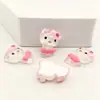 Dibujo Animado Transparente Sanrio Perro Blanco Meridiano Accesorios de Resina DIY Tocado Pasador Joyería Material para Taza de Agua