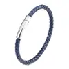 Pulseira criativa europeia e americana masculina 6 cordas de couro trançadas pulseira de casal de couro acessórios transfronteiriços