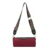 Bolso Cilíndrico de Moda 2025 Mate Nuevo Color de Moda Bloqueo de Color Versátil Elegante Moderno Bolso de Hombro Cruzado