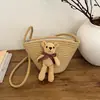 2026 Bolso Cruzado Tejido de Alto Valor Nuevo para Mujer Estilo Coreano Sensación de Alta Gama Bolso de Hombro Único Moda de Nicho Bolso Cubo Versátil