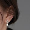 Aretes Creativos de Nudo Gota de Agua Estilo Coreano Populares en Internet Modernos Elegantes Perla Aretes de Alta Gama Aretes Suministro de Comercio Exterior