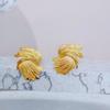 Pendientes Geométricos Franceses para Mujer 2023 Nuevos Pendientes Elegantes de Diseño de Nicho de Moda Pendientes Versátiles de Moda en Forma de Abanico