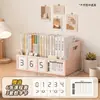 Suporte de livro multifuncional para colocar livros na mesa, porta-livros de mesa, cronômetro regressivo, porta-canetas para autodisciplina, armazenamento de livros e ferramenta de fixação de livros