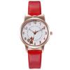 Suministro directo de fábrica nueva personalidad lindo gato de dibujos animados Red reloj luminoso para estudiantes reloj de cuarzo para mujer reloj de mujer