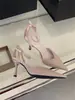 Sandalias Negras de Tacón Alto Cerradas de Estilo Francés de Nicho para Mujer, Nuevos Zapatos de Punta Elegantes de Verano 2026 para Socialité