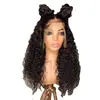 Amazon nuevo peluca europea y americana para mujer cabello rizado africano pequeño peluca de encaje frontal de fibra química juego de fabricantes en stock al por mayor