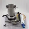 Kit de Olla Calentadora para Derretir Kit de Olla para Derretir Chocolate Jabón Lápiz Labial Cera de Aromaterapia Olla para Derretir Cera de Acero Inoxidable Olla para Verter Cera