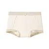 Calcinhas Boxer Femininas de Algodão Puro Sem Costura com Laço, Simples, Cintura Média, Confortáveis, Secagem Rápida, Respiráveis, Comprimento Estendido, Forro 100% Algodão