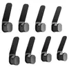 KAPANOU Ganchos Dobles para Abrigos Montados en Pared set de 8, Perchero de Metal Resistente para Baño, Dormitorio, Entrada, Ganchos de Aluminio Versátiles y Decorativos para Colgar Toallas, Sombreros, Bolsos (Gris)