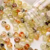 [Cuentas transparentes de dos colores] cuentas planas acrílicas diy pulsera de cuentas hecha a mano accesorios de joyería