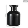 Botella de Aromaterapia Barriga Grande Botella Vacía Boca de Tarjeta Sin Fuego Botella de Vidrio Transparente Flor Seca Planta Fragancia Aceite Esencial Palo Volátil Botella Expansible
