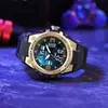 Explosión TikTok Estrella de Acero Moda Doble Pantalla Reloj Deportivo para Hombre Nuevo Multifuncional Temporizador para Estudiante Hombre Venta al por Mayor