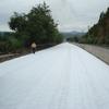 Geotextil de Filamento de Poliéster Pavimento Asfáltico Resistente a Altas Temperaturas Geotextil de Filamento Flameado por una Cara para Reparación de Carreteras