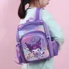 Mochila escolar transfronteiriça mochila de jardim de infância para 2-5 anos, mochila fofa de desenho animado 3D infantil Kuromi de duas alças